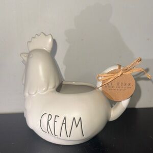 Rae Dunn White Ceramic Rooster Creamer